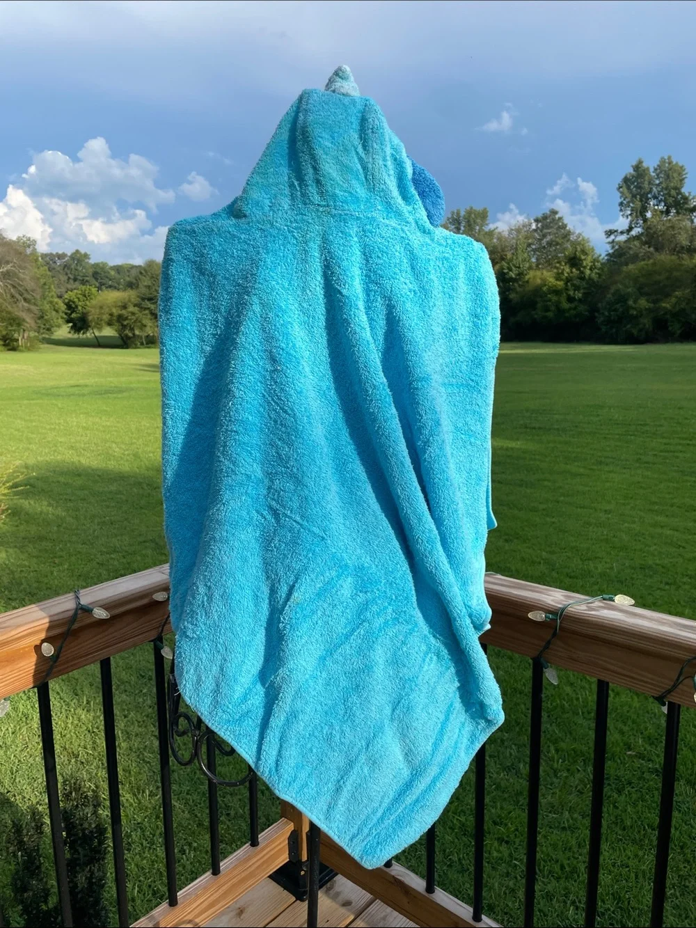 Circo Blue Shark Hooded Kids Bath Towel Poncho